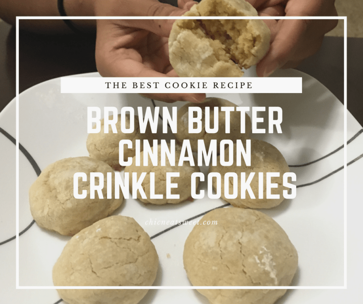 Brown butter cinnamon cookie